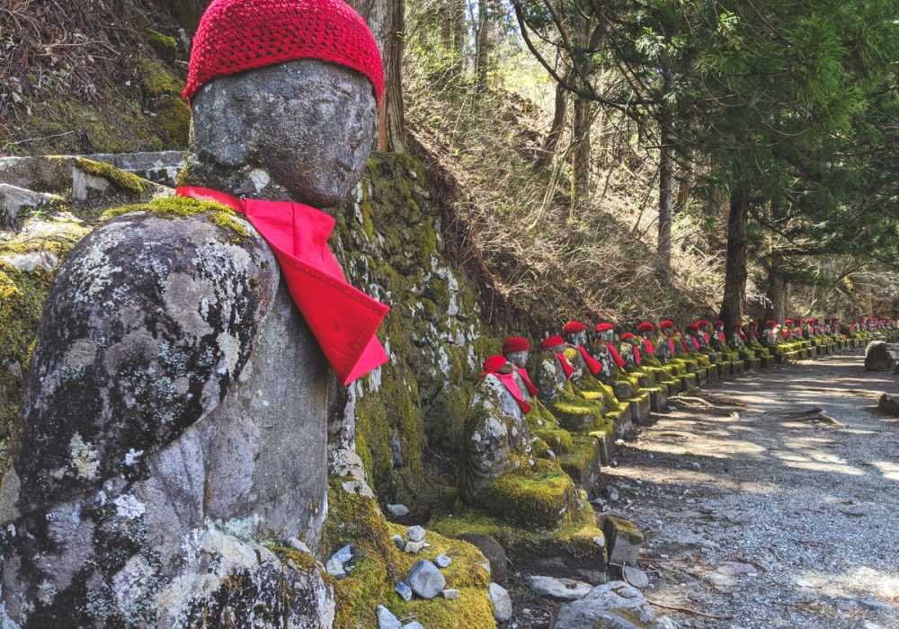 Jizo Statues on Nikko Tour