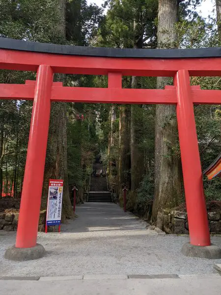 Torri gate at Hakone Shrine