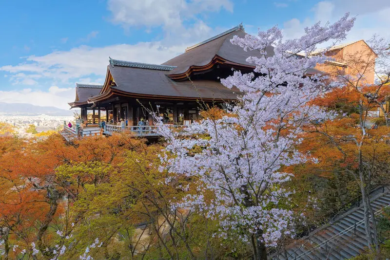 Visiting Kiyomizu-dera on tour in Kyoto